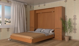 Двуспальная Шкаф-кровать трансформер Ланцелот BMS