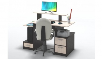 Компьютерный стол Троян 2 BMS с тумбой