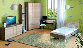 Молодежная модульная мебель МДК 4.11 BMS для детской спальни