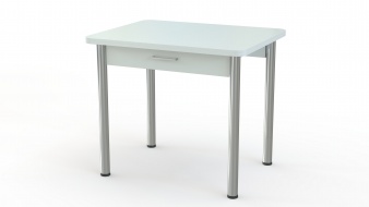 Белый маленький стол на кухню Эльма 4 BMS