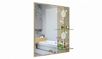 Зеркало в ванную комнату Файн 3 BMS 70-75 см