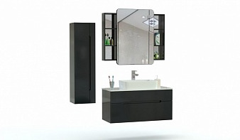 Мебель для ванной комнаты Рони 1 BMS комплект с тумбой, раковиной, зеркалом