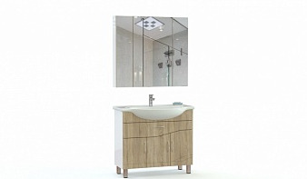 Мебель для ванной Тийда 2 BMS комплект с тумбой, раковиной, зеркалом