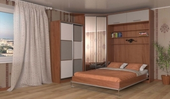 Двуспальная Шкаф-кровать трансформер Элли 4 BMS