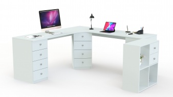 Письменный стол для двоих Калифорния 10 BMS по индивидуальному размеру