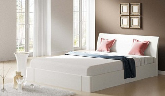 Белая двуспальная кровать Валентино