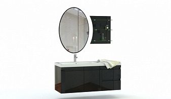 Мебель для ванной комнаты Рино 1 BMS комплект с тумбой, раковиной, зеркалом