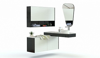 Мебель для ванной комнаты Долли 5 BMS черно-белая