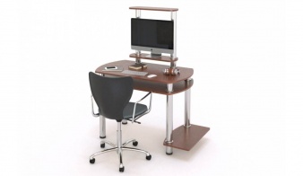 Компьютерный стол Нуар 2 BMS по индивидуальному размеру