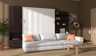 Двуспальная Шкаф-кровать с диваном Нью 5 BMS
