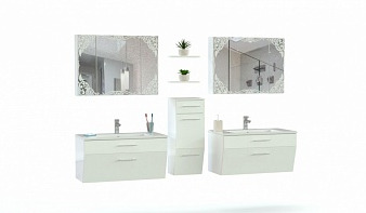 Мебель для ванной Фанни 1 BMS белого цвета