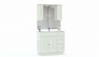 Мебель для ванной комнаты Долли 3 BMS комплект с тумбой, раковиной, зеркалом