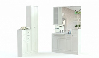 Мебель для ванной Глейз 5 BMS комплект с зеркалом и шкафом