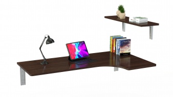 Навесной письменный угловой стол Прима 27 BMS по индивидуальному размеру