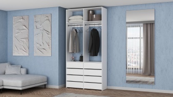 Стеллаж для одежды Мирта 44 BMS из ЛДСП