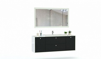 Мебель для ванной комнаты Стэп 4 BMS черно-белая