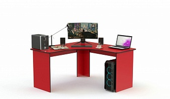 Геймерский стол Денди-7 BMS красного цвета