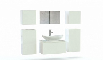 Комплект для ванной Коломбо 3 BMS белого цвета