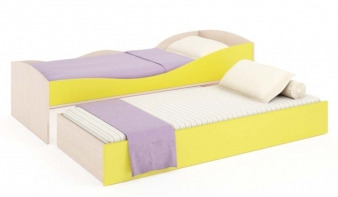 Желтая Детская кровать Белла 10 BMS
