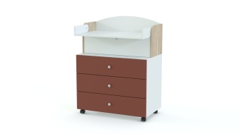 Пеленальный комод Анкор 6 BMS с 3 ящиками