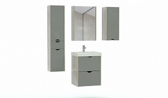Мебель для ванной Лючия 3 BMS комплект с зеркалом и шкафом