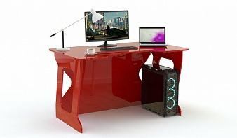 Красный геймерский стол Дакарт 3 BMS
