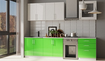 Кухонный гарнитур Алиса 1 BMS зеленого цвета