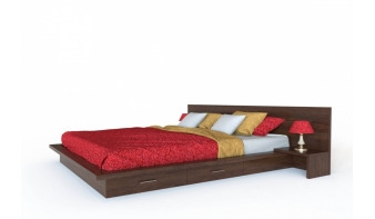 Двуспальная кровать с полками Солл 32