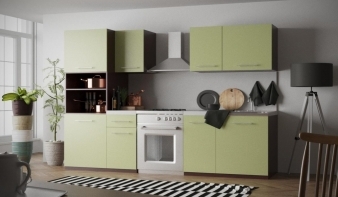 Кухня Арина 3 BMS зеленого цвета