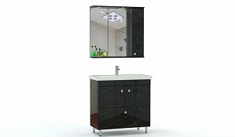 Комплект для ванной комнаты Фрезия 4 BMS черная