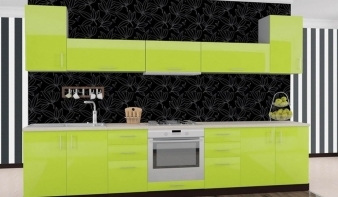 Кухня Лайм-2 BMS зеленого цвета