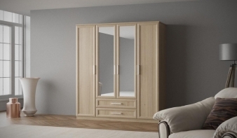 Шкаф 4-х дверный с зеркалами Юлианна BMS по индивидуальному заказу