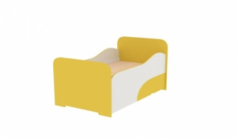 Желтая Подростковая кровать Флора BMS