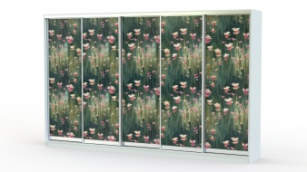 Шкаф-купе Маки 15 BMS с цветами