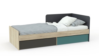 Кровать с 2-мя ящиками Jackie BMS для девочек