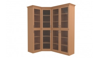 Угловой шкаф для книг Кронос 2.6 BMS по индивидуальному заказу