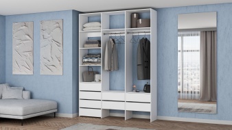 Современный Стеллаж для одежды Мирта 54 BMS