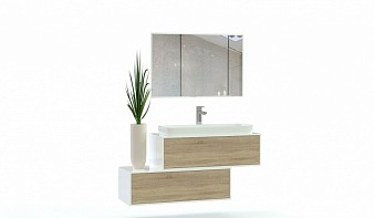 Мебель для ванной комнаты Синти 3 BMS комплект с тумбой, раковиной, зеркалом