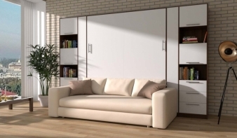 Вертикальная Шкаф-кровать с диваном Изабель BMS