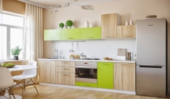 Кухня Герда Сонома Лайм BMS зеленого цвета