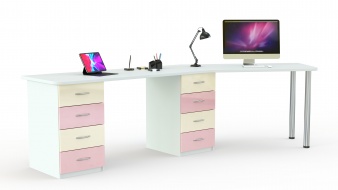 Письменный стол для двоих Виктория 27 BMS по индивидуальному размеру