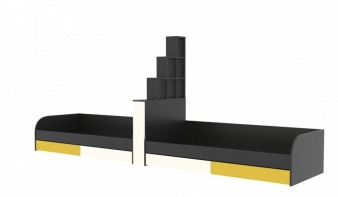Стильная Детская кровать Пример 11 с перегородкой BMS