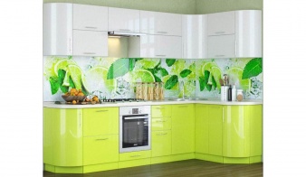 Кухня Ирина 4 BMS зеленого цвета