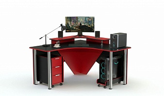 Игровой стол Капитан-3 BMS красного цвета