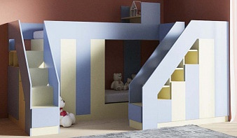 Детская кровать Вуди-105 BMS с лестницей