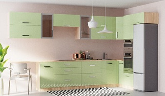Кухня Алексей BMS зеленого цвета