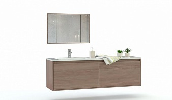 Мебель для ванной комнаты Нео 1 BMS комплект с тумбой, раковиной, зеркалом