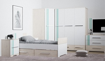 Комплект Детской мебели Лион К2 BMS белого цвета