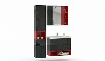 Мебель для ванной Альта 5 BMS красная
