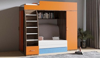 Оранжевая Кровать с диваном Мимоза 13 BMS